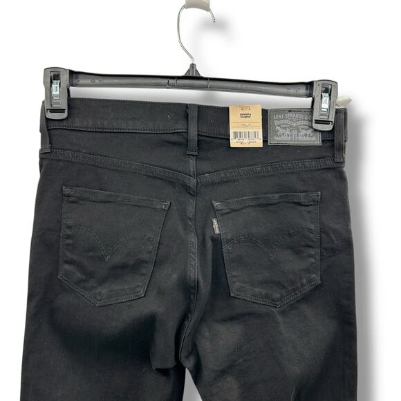 NEW Levi's Black 311 Shaping Skinny Jeans Size 28 Mid Rise Tummy Slimming Denim - Picture 4 of 7